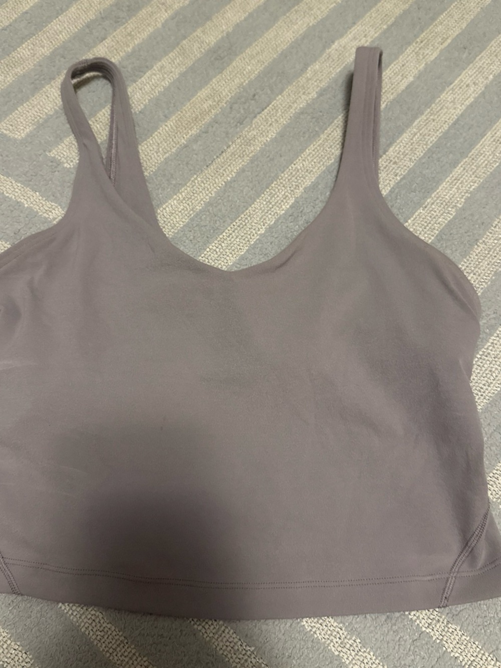Lululemon Women’s Scoop Neck Sleep Crop Tank - Lavender Gray